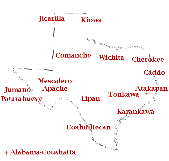 Tribe Areas of Texas