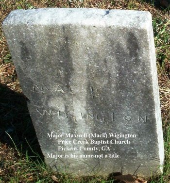 Major Maxwell Wigington